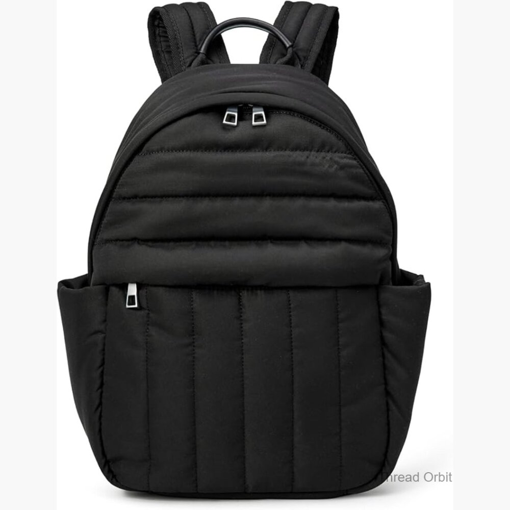 Small Quilted Backpack With Adjustable Straps And… - image 1
